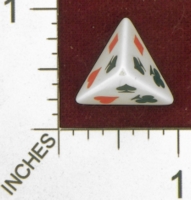Dice : D4 OPAQUE ROUNDED SOLID ERIC HARSHBARGER CARD SUIT DIE 01
