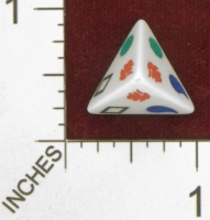 Dice : D4 OPAQUE ROUNDED SOLID ERIC HARSHBARGER ELEMENTAL DIE 01
