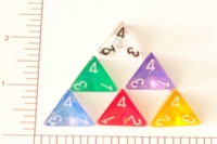 Dice : D4 TRANSLUCENT ROUNDED CHESSEX BOREALIS 1