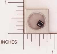 Dice : D6 BOTH SHARP SOLID ACE PRECISION DOUBLE DIE ALUMINUM 01