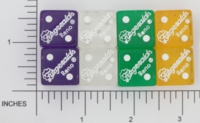 Dice : D6 CLEAR ROUNDED SOLID FITZGERALDS 01