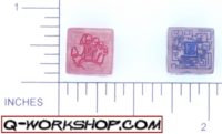 Dice : D6 CLEAR ROUNDED SOLID Q WORKSHOP MAZE 02
