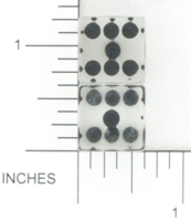 Dice : D6 CLEAR ROUNDED SOLID UNKNOWN 03