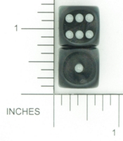 Dice : D6 OPAQUE ROUNDED GLITTER CHESSEX BOREALIS 01