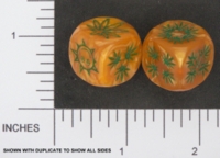 Dice : D6 OPAQUE ROUNDED IRIDESCENT DICE AND GAMES MARAJUANA 02