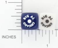 Dice : D6 OPAQUE ROUNDED IRIDESENT GAMESTATION BIG AL CHICAGO