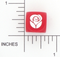 Dice : D6 2 OPAQUE ROUNDED SOLID CHESSEX AMERICAN GREETINGS 01