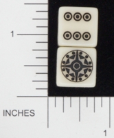 Dice : D6 OPAQUE ROUNDED SOLID CHESSEX CUSTOM 01 FOR JENNEFER ASPERHEIM BULLSEYE