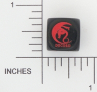Dice : D6 2 OPAQUE ROUNDED SOLID CHESSEX DECORD 01