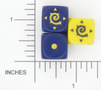 Dice : D6 OPAQUE ROUNDED SOLID GALE FORCE NINE FACTION 01