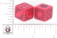 Dice : D6 OPAQUE ROUNDED SOLID Q WORKSHOP DAS%20SCHWARZE%20AUGE 01