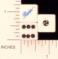Dice : D6 OPAQUE ROUNDED SOLID RONIN SNOWBOARDS 01