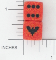 Dice : D6 OPAQUE ROUNDED SPECKLED CHESSEX CUSTOM 07 FOR JSPASSNTHRU BAT