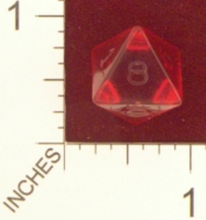Dice : D8 CLEAR ROUNDED SOLID ARMORY 01