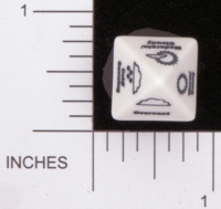 Dice : D8 OPAQUE ROUNDED SOLID CHESSEX GM UTILITY WEATHER 01