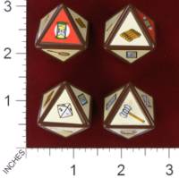 Dice : D8 OPAQUE ROUNDED SOLID JUMANJI 02