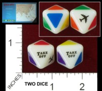 Dice : D8 OPAQUE ROUNDED SOLID TAKE OFF! INC TAKE OFF