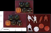 Dice : D8 OPAQUE ROUNDED SOLID UNKNOWN BASEBALL