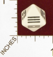 Dice : D8 OPAQUE ROUNDED SOLID UNKNOWN I CHING
