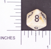 Dice : D8 OPAQUE ROUNDED SWIRL CHESSEX MENAGERIE 02