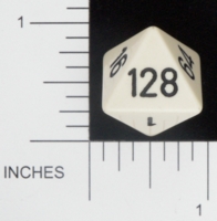 Dice : D8 OPAQUE SHARP SOLID BGSHOP DOUBLING 01