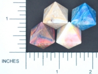 Dice : D8 OPAQUE SHARP SWIRL CHESSEX MENAGERIE 01