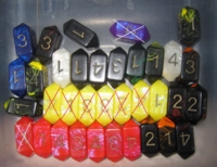 Dice : DUPS01 D4 CC CRYSTAL 01