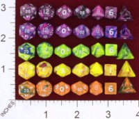 Dice : DUPS01 MIXED CRYSTAL CASTE TOXIC MINI POLYS