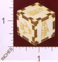 Dice : DUPS02 D6 J AND S CUSTOM LASER ENGRAVING AMISLAN 01