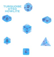 Dice : DUPS02 MIXED CRYSTAL CASTE HOWLITE TURQUOISE