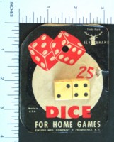 Dice : DUPS03 ELK IVORY 2 FIVE EIGHTHS 25 CENT