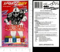 Dice : DUPS03 TEVELE SPORTZDICE FOOTBALL 01
