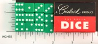 Dice : DUPS04 CRISLOID GREEN 12 HALF 01