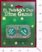 Dice : DUPS05 ORIENTAL TRADING ST PATRICKS DAY DICE GAME 01