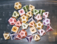 Dice : DUPS06 CRYSTAL CASTE PORCELAIN
