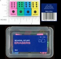 Dice : DUPS06 TYS INTERNATIONAL DICE ERASERS 01