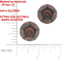 Dice : DUPS IN D12 STTNG COLLECTIBLE BORG STARTER 03