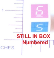 Dice : DUPS IN NUMBERED OPAQUE SHARP SOLID ALTERNATE NUMBERS 2