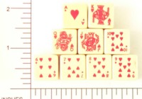Dice : DUPS IN POKER CRISLOID LAS VEGAS CARD DICE
