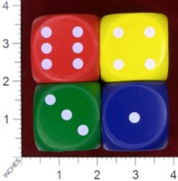 Dice : FOAM2 EAI EDUCATION QUIETSHAPE DOT DICE 01