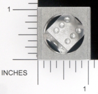Dice : METAL ALUMINUM D6 KMAUCTIONS 01