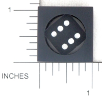 Dice : METAL ALUMINUM D6 KMAUCTIONS 03