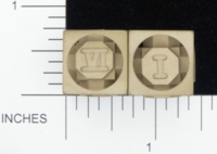 Dice : METAL BRASS D6 ACE PRECISION FLOATING FACE 02 ROMAN