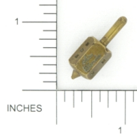 Dice : METAL BRASS D6 SPINNER MISS BLANCHE 01