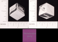 Dice : METAL CHROME D6 03 BOMBAY DUCK 16 BACHELORETTE PARTY
