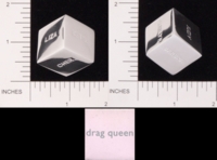 Dice : METAL CHROME D6 03 BOMBAY DUCK 17 DRAG QUEEN