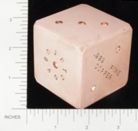 Dice : METAL COPPER D6 05 JETCO