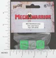 Dice : MINT12 GALE FORCE NINE FOR WIZKIDS CLAN JADE FALCON 01