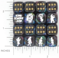 Dice : MINT15 KING ZOMBIE CHESSEX CUSTOM 06