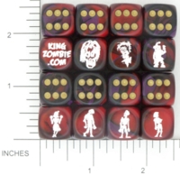 Dice : MINT15 KING ZOMBIE CHESSEX CUSTOM 07